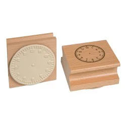 Tampon horloge Montessori