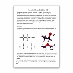 Modèle de molécule de chimie