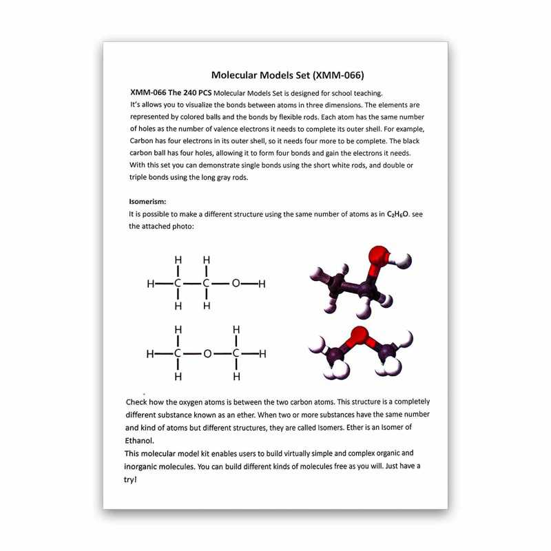 Modèle de molécule de chimie