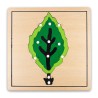 Puzzle Montessori : feuille d'arbre