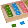 Jeu timbres pour nombre decimal Montessori