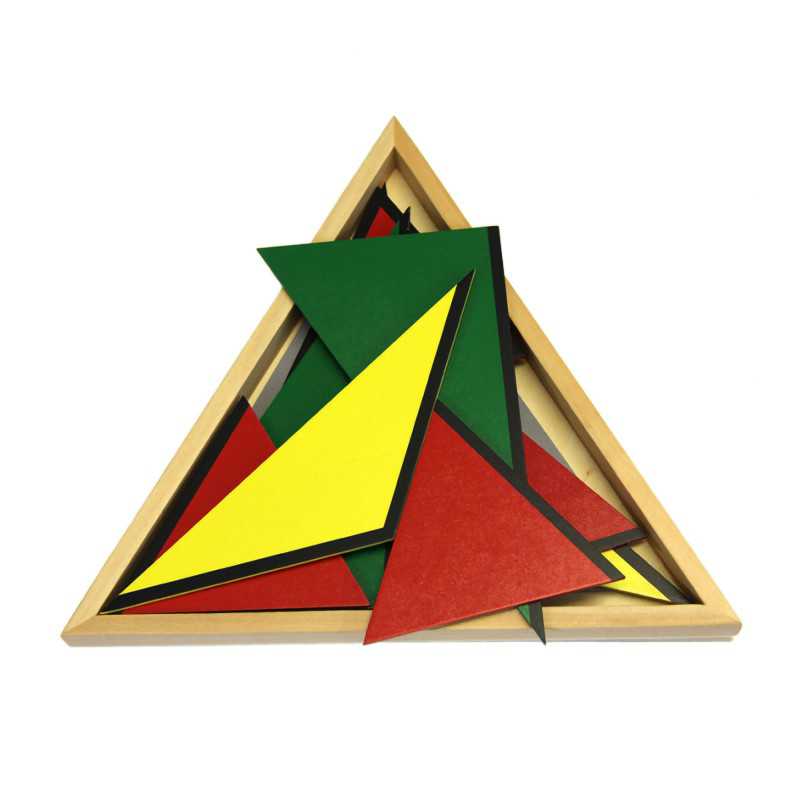 5 boites triangles de construction grand